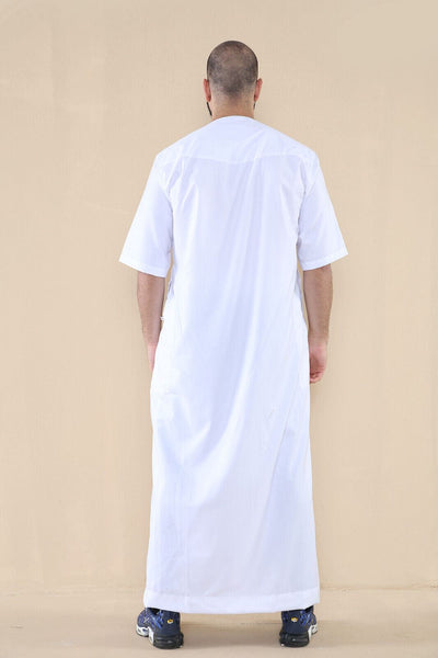 Mens Thobe Jubba Islamic Arab Moroccan Saudi Zipped Kaftan Arab Robe