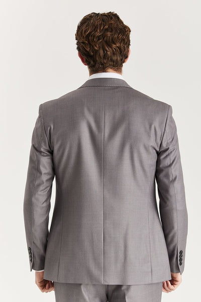 Men’s Grey Tailored Suit Blazer Formal Jacket