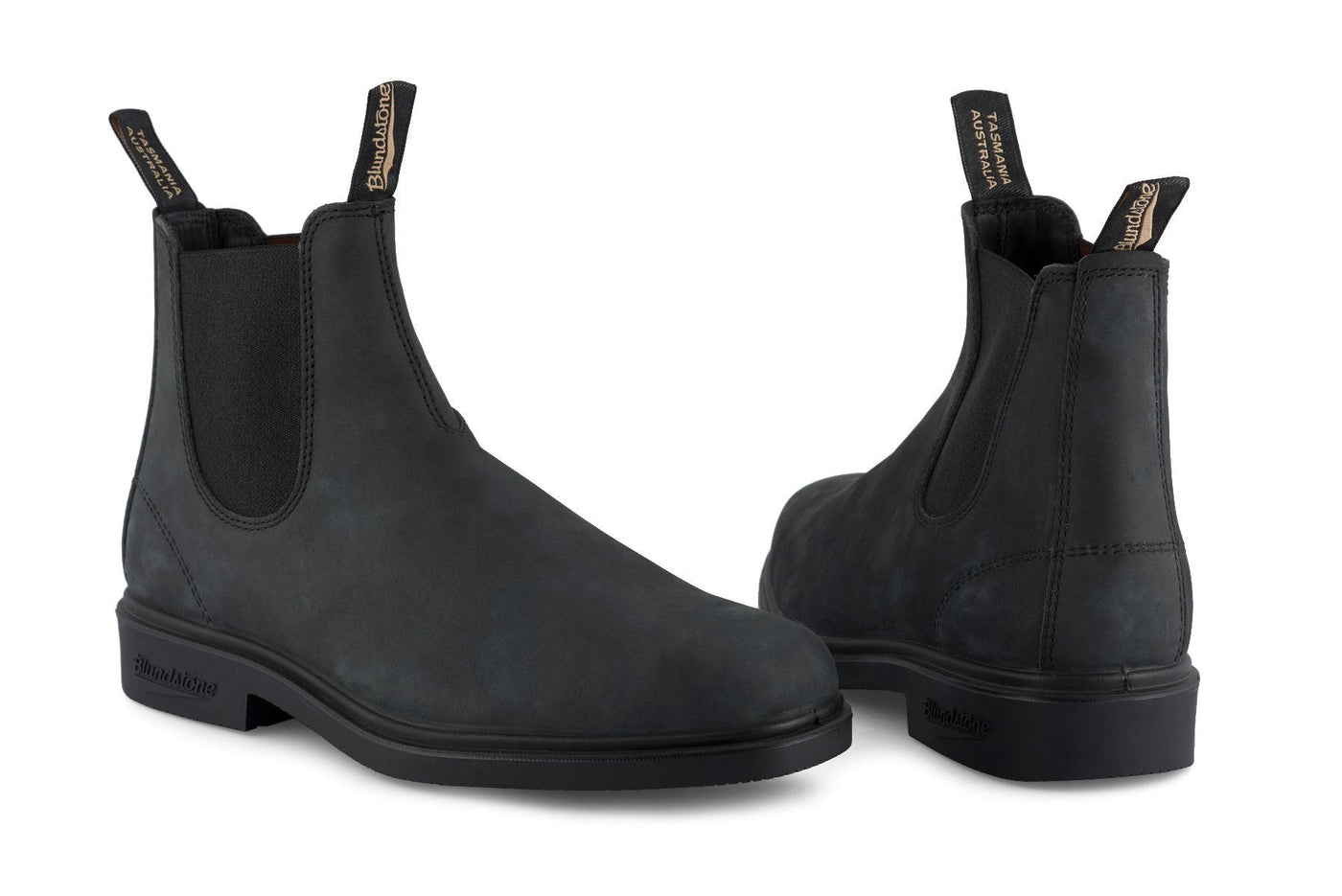 Blundstone #1308 Rustic Black Chelsea Boot with Cream