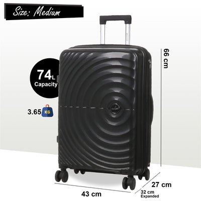 Expandable Hard Shell 8 Wheels Luggage Travel Cabin Suitcase Set