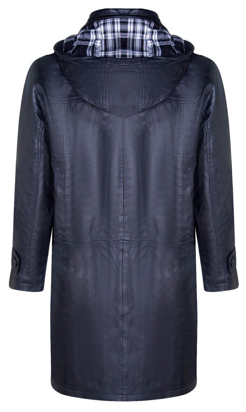 Mens Leather Duffle Classic Coat-Aylesbury