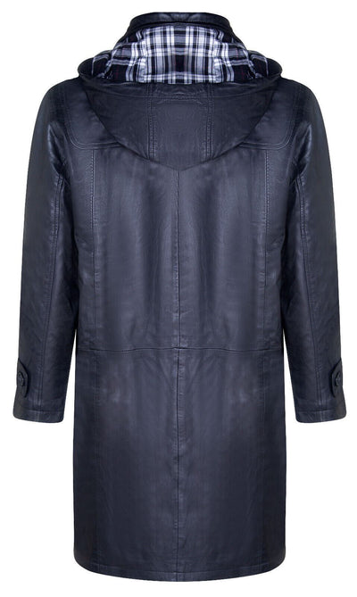 Mens Leather Duffle Classic Coat-Aylesbury