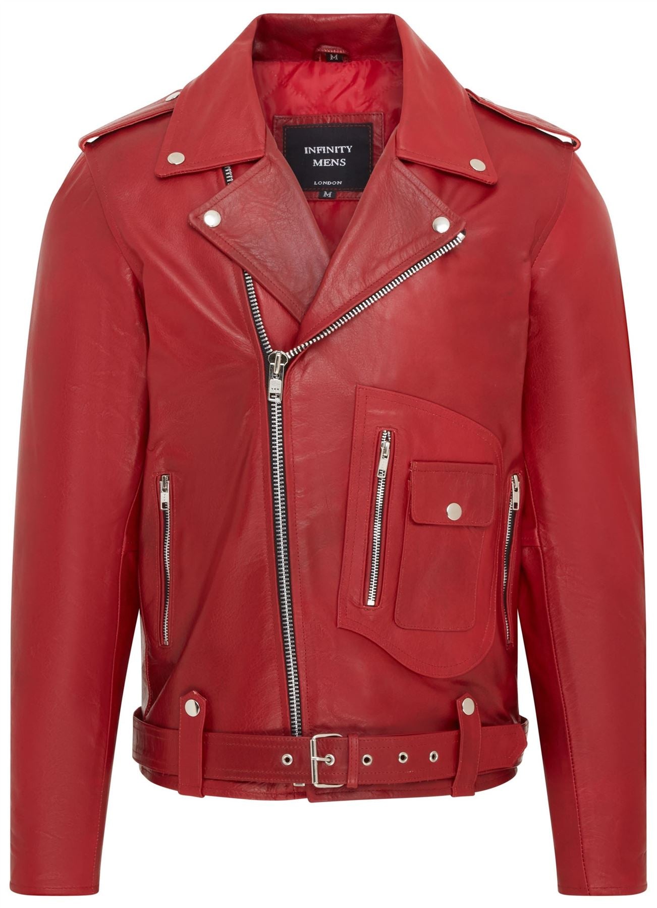 Mens Cow-Hide Biker Brando Jacket - Pargas