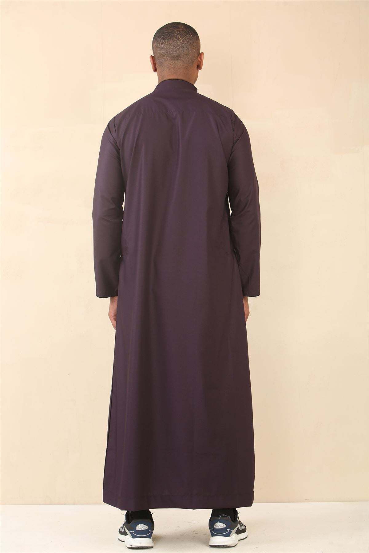 Mens Thobe Jubba Emirati Islamic Arabic Eid Embroidery Kaftan Jubbah Robe