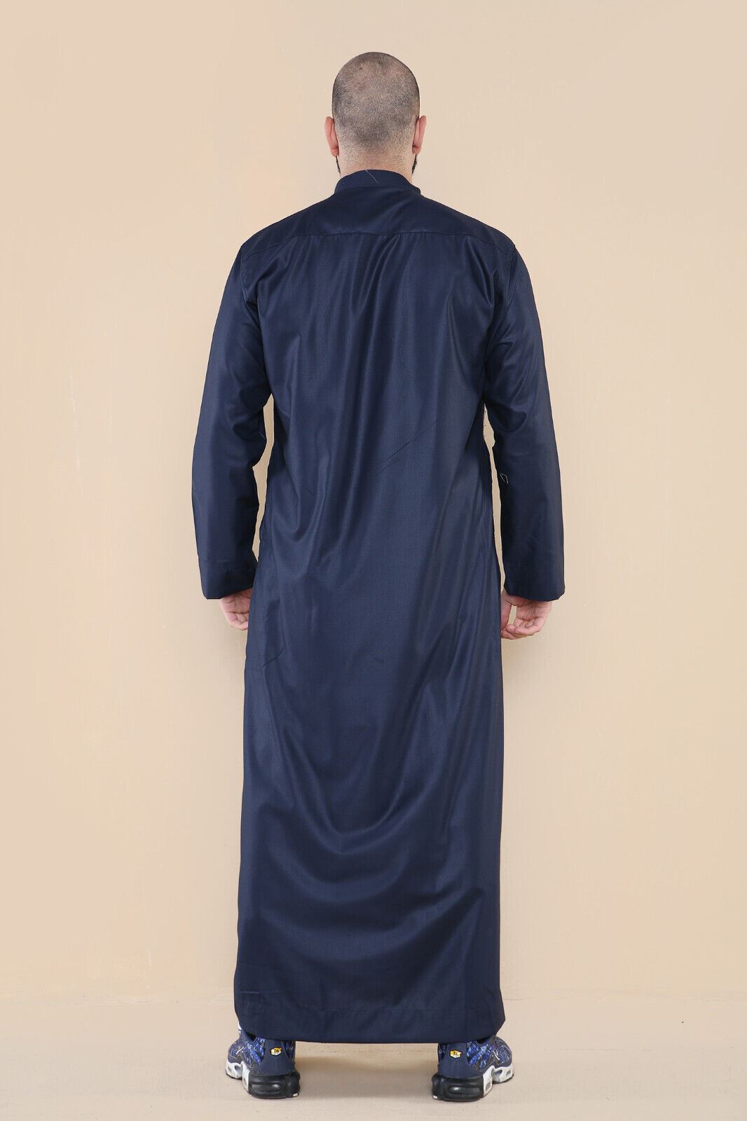 Mens Thobe Jubba Saudi Islamic Arabic Eid Cotton Kaftan Jubbah Umrah Robe