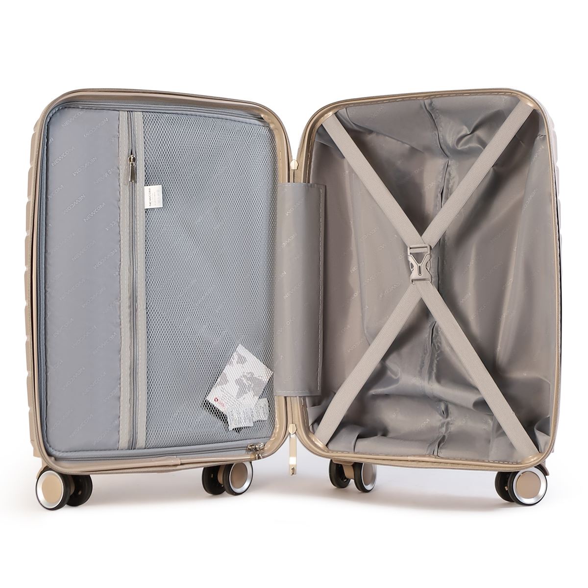 Strong Hard Shell TSA Suitcase Set 8 Wheel Cabin Luggage Holiday Travel Case