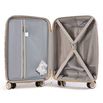 Strong Hard Shell TSA Suitcase Set 8 Wheel Cabin Luggage Holiday Travel Case