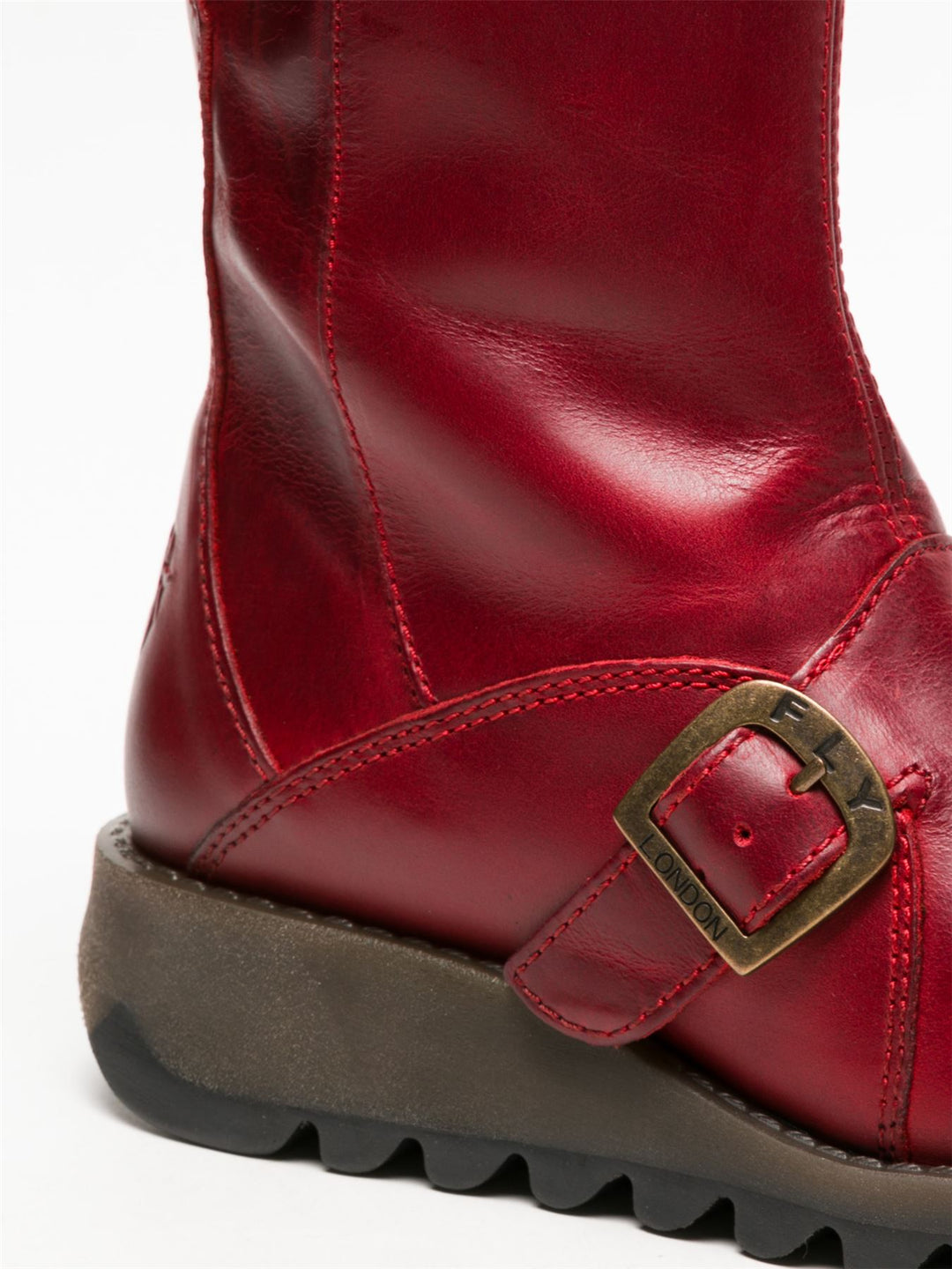 Stivali Donna Fly London Endo006fly, Pelle Rossa, 36 EU, Fatti A Mano In Portogallo - 5