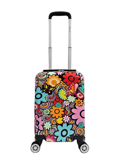 Printed Hard Shell Dual 4 Wheel Luggage Suitcase