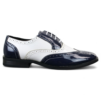 Men's Patent Lace-Up Brogues Smart Dress Shoes
