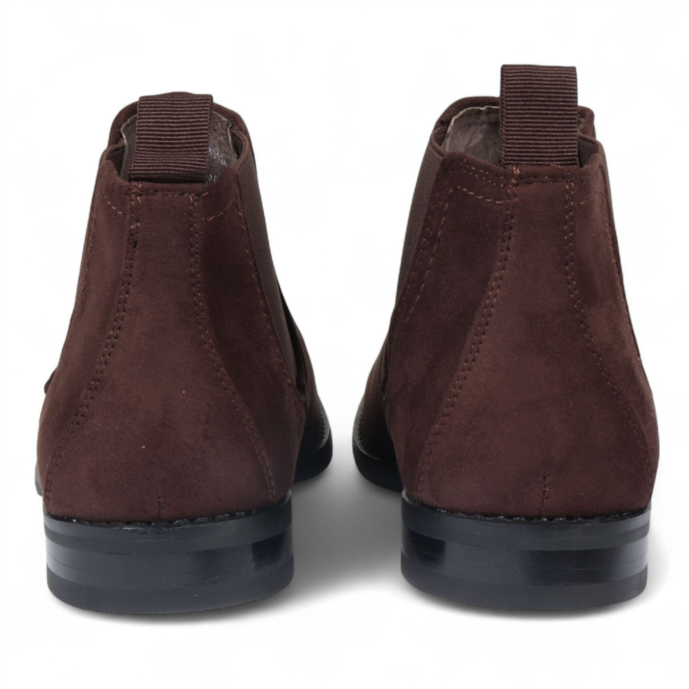 Men's Suede Chelsea Boots Real Leather Lined Slip-On
