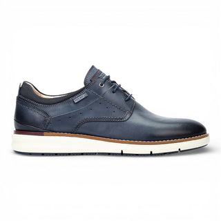 Pikolinos Men's Blue Leather Lace-Up Sneaker Trainers Shoes - Manacor