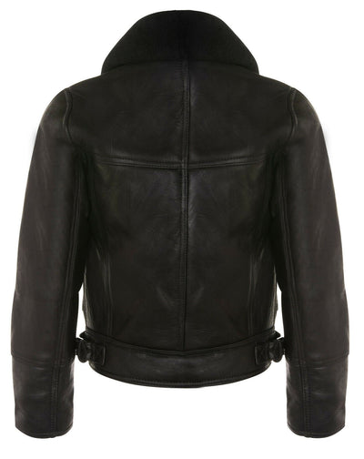 Womens B3 Sheepskin Leather Flying Jacket-Bergamo