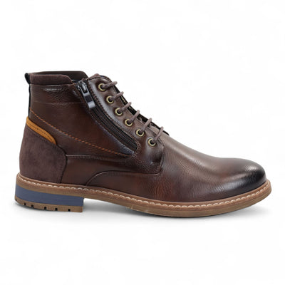 Men's Biker Lace-Up Ankle Boots