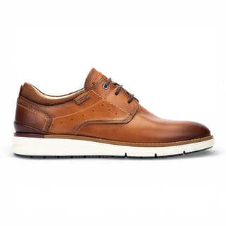 Pikolinos Men's Brown Leather Lace-Up Sneaker Trainers Shoes - Manacor