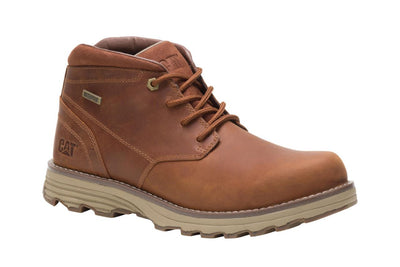 Caterpillar Men's Elude Waterproof Brown Leather Work Boots