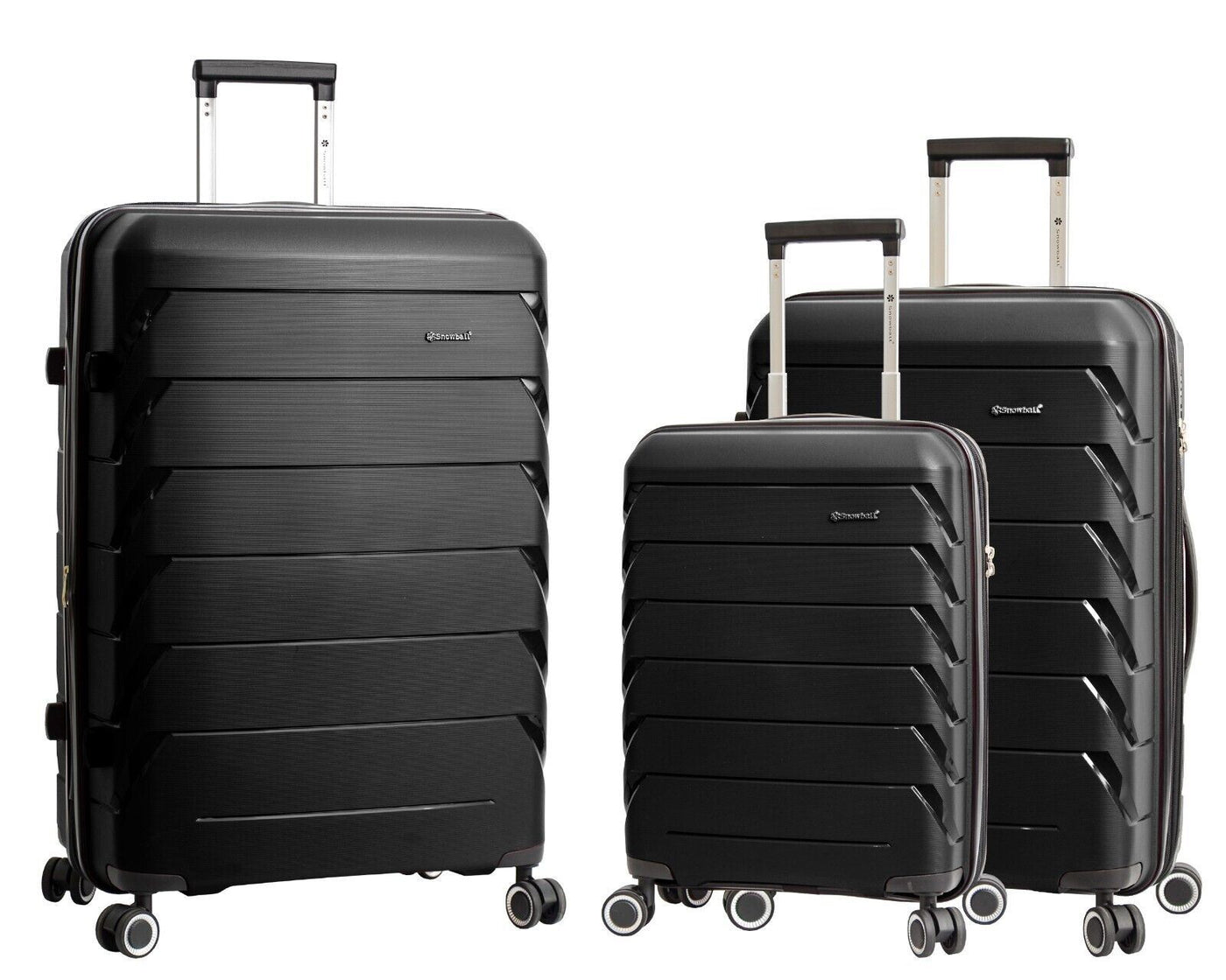 Dual 4 Wheel Hard Shell Strong Luggage Suitcase
