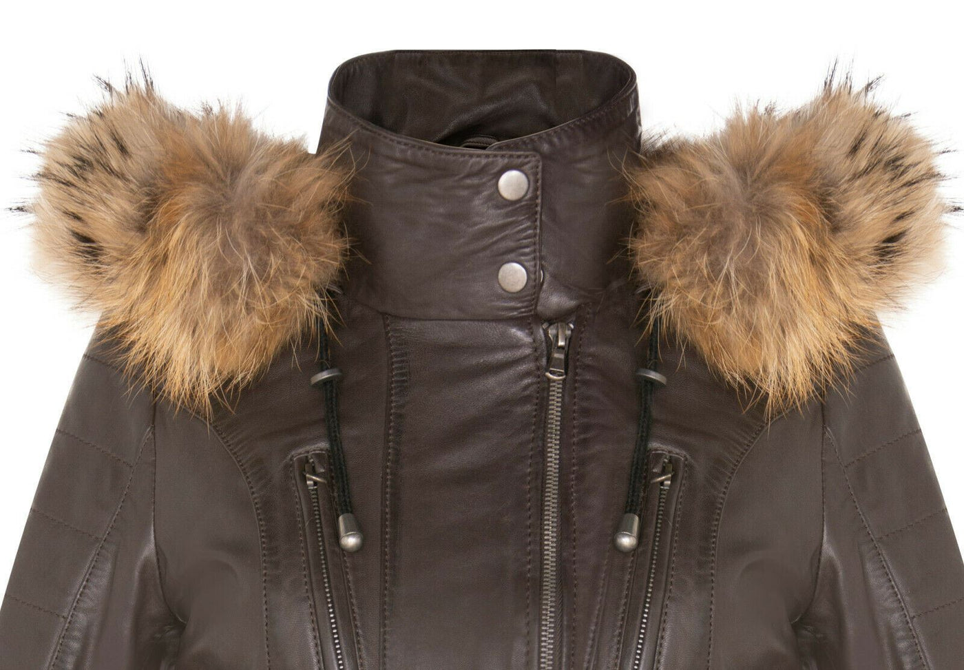 Giacca parka in pelle trapuntata da donna - Curitiba