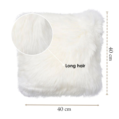 Luxury Genuine Sheepskin  40x40cm Real Wool Single Sided Cushion