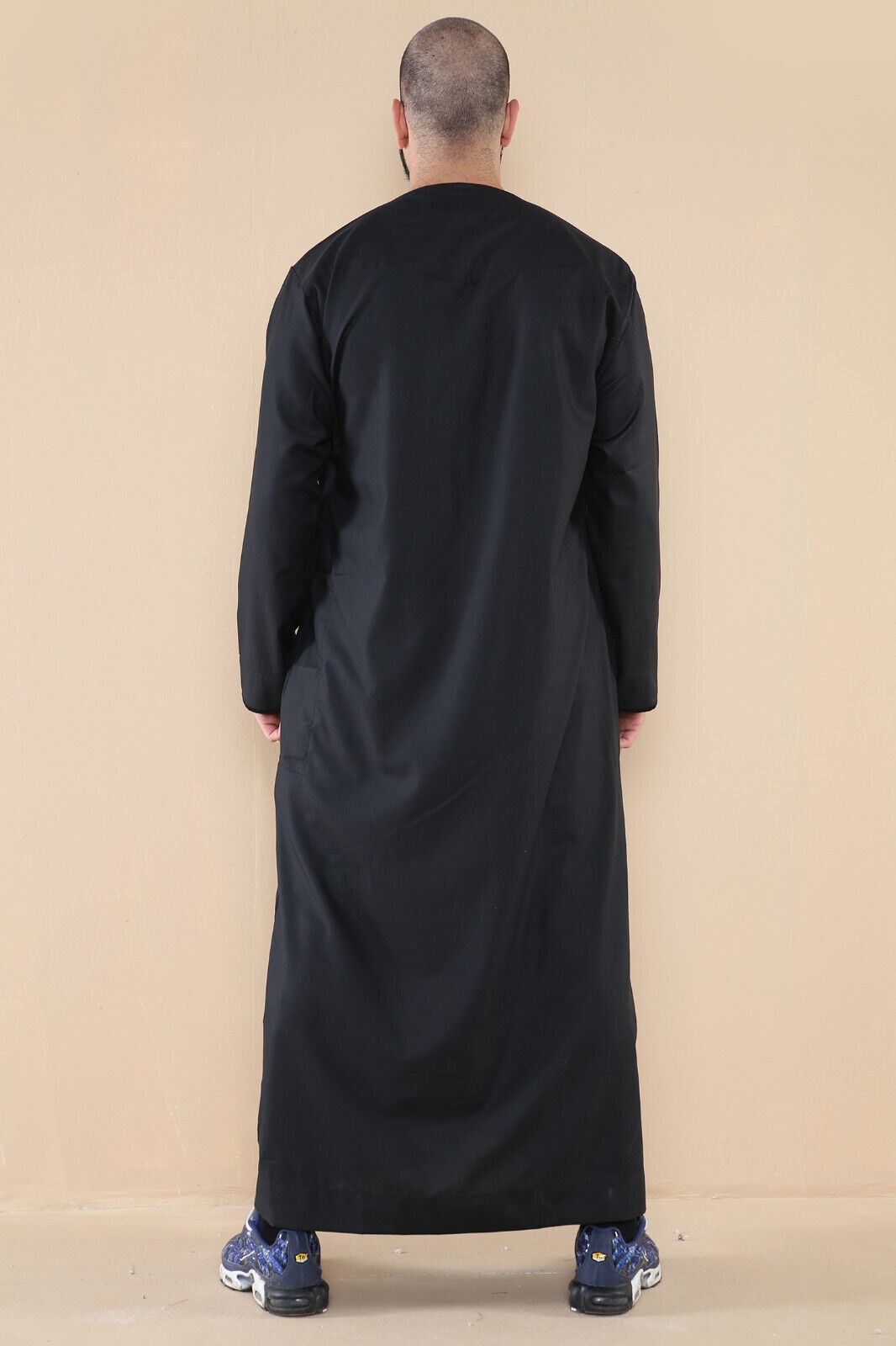 Mens Thobe Jubba Saudi Islamic Arab Eid Emirati Kaftan Jubbah Tassel Robe