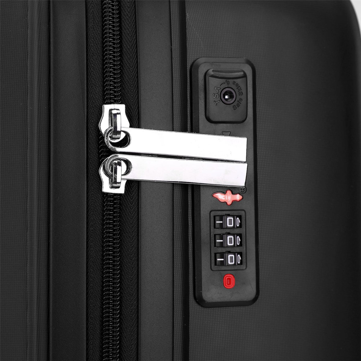 Hard Shell Suitcase Cabin TSA Luggage Travel Set