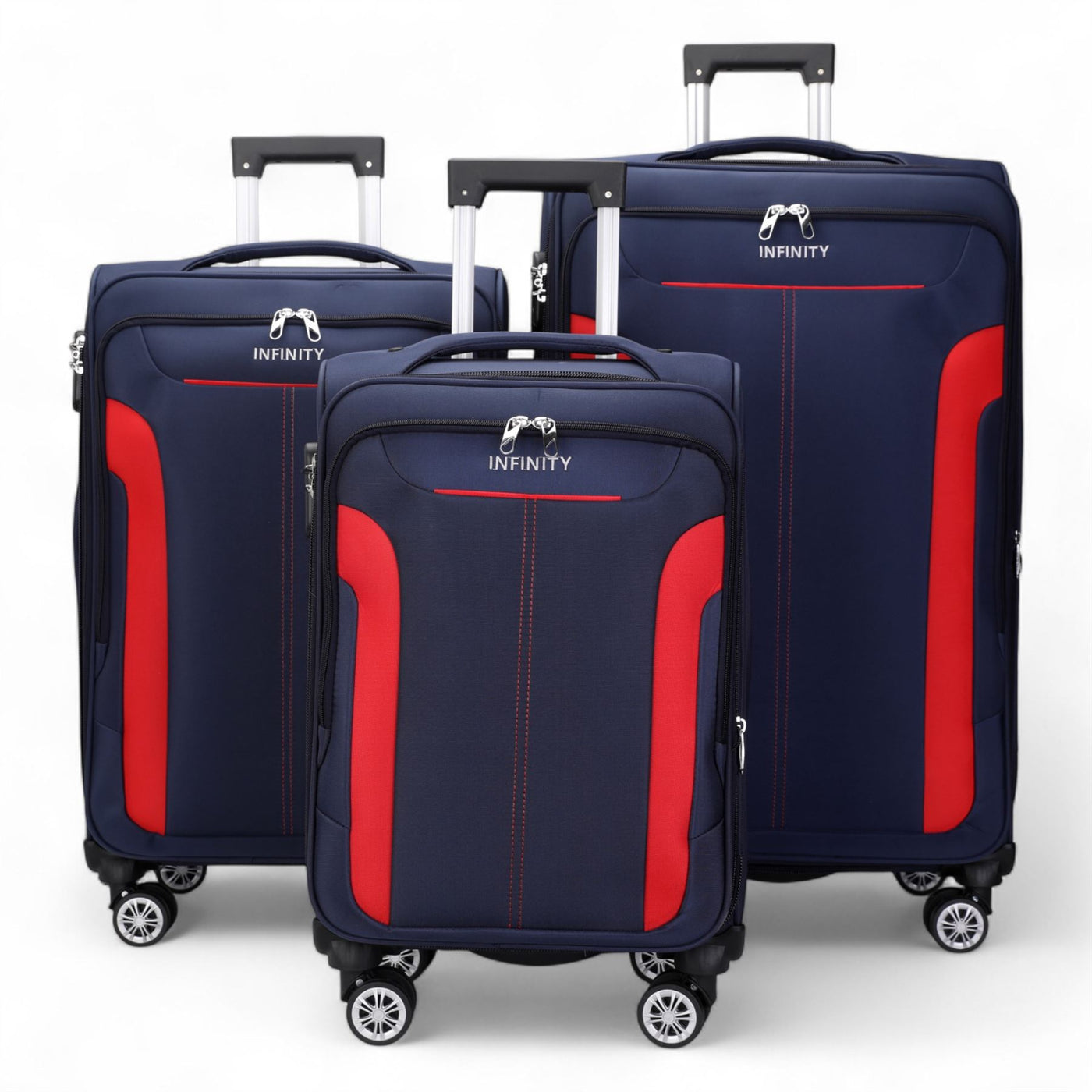 8 Wheel Lightweight Suitcase Luggage Travel Bags Set