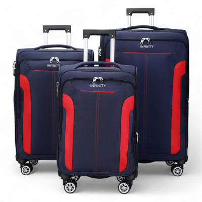 8 Wheel Lightweight Suitcase Luggage Travel Bags Set