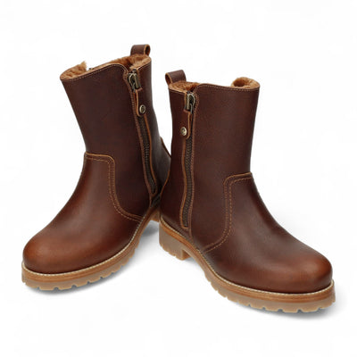 Panama Jack Women's Fabi Igloo B2 Bark Waterproof Leather Ankle Boots