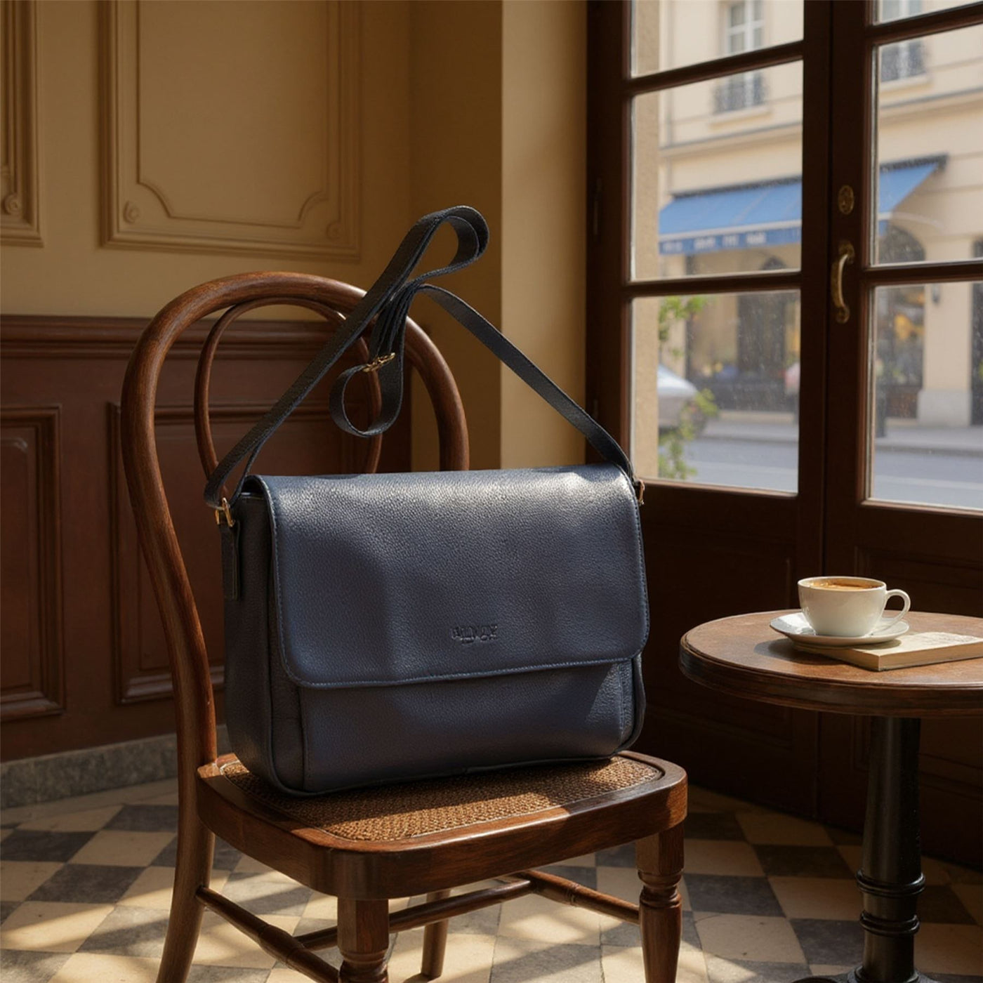 Genuine Leather Laptop Bag Travel Work Messenger Satchel - Camden