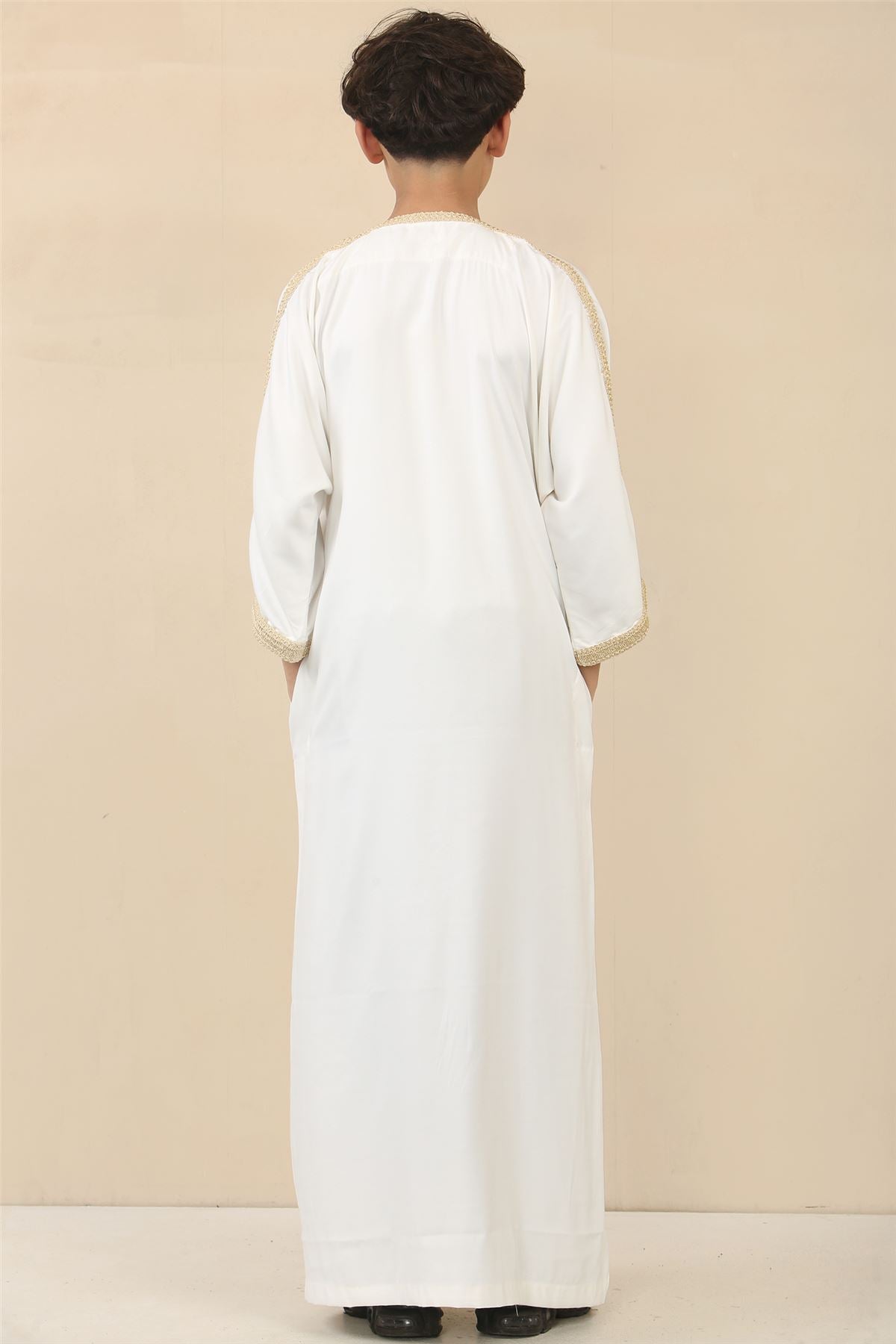 Kid's Boys Moroccan Thobe Jubba Robe Eid Djellaba Gandoura