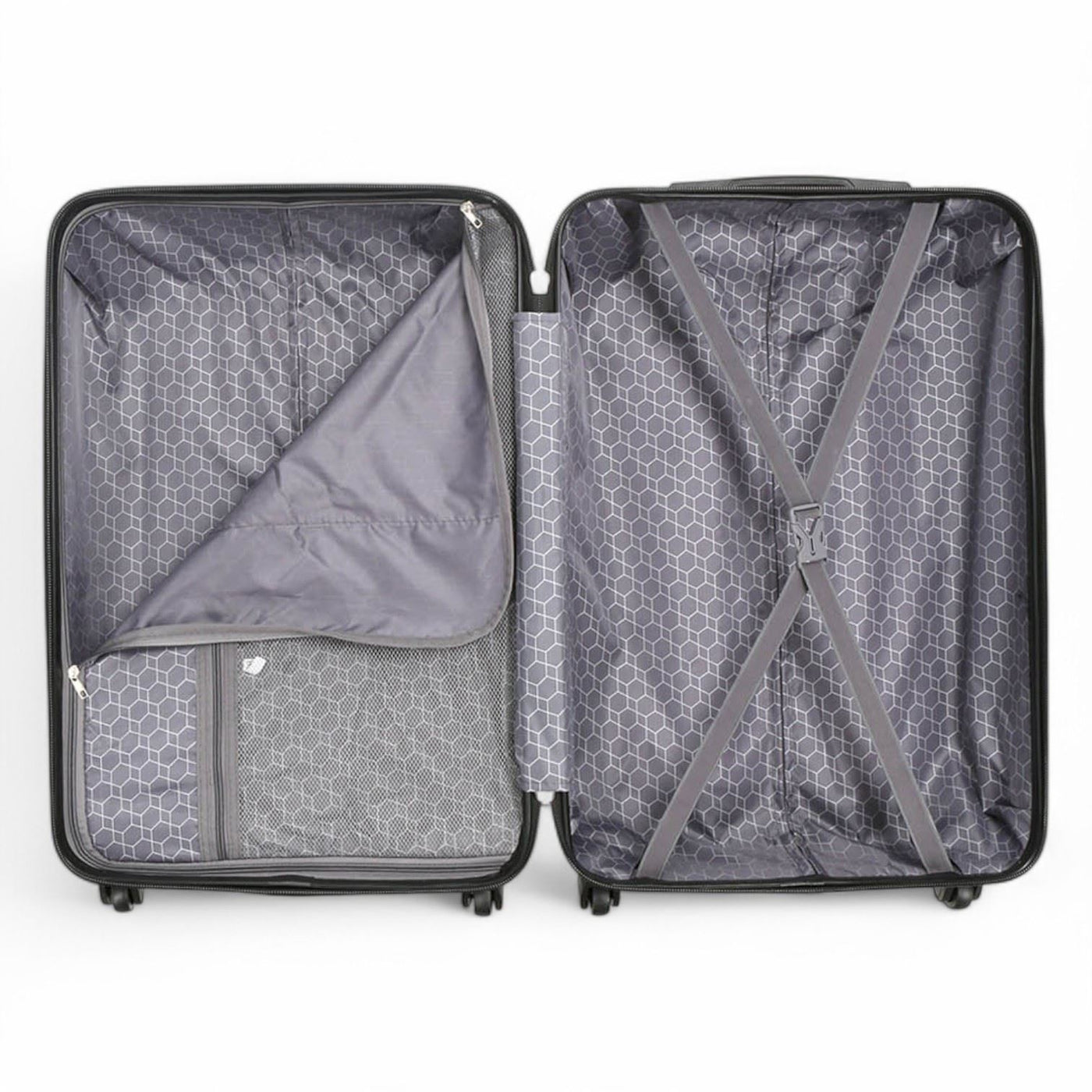 Hard Shell ABS 8 Wheels Luggage Travel Cabin Suitcase Set