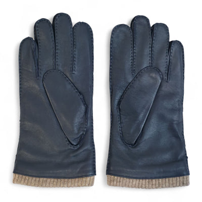 Men’s Italian Leather Warm Wool Lining Winter Gloves - M-LGV-405