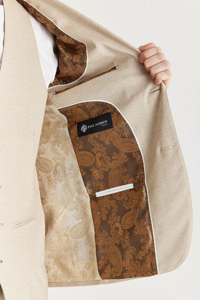 Men's Beige Lightweight Summer Single-Breasted Blazer