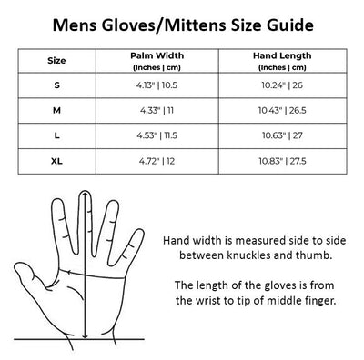 Mens Luxury Sheepskin Leather Gloves With Buckle