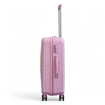 Robust ABS Hard Shell 8 Wheels Luggage Travel Holiday Cabin Suitcase Set