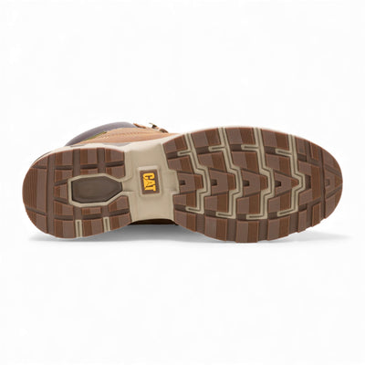 Caterpillar (CAT) Men's Pursue Brown Leather Everyday Work Hiking Ankle Boots