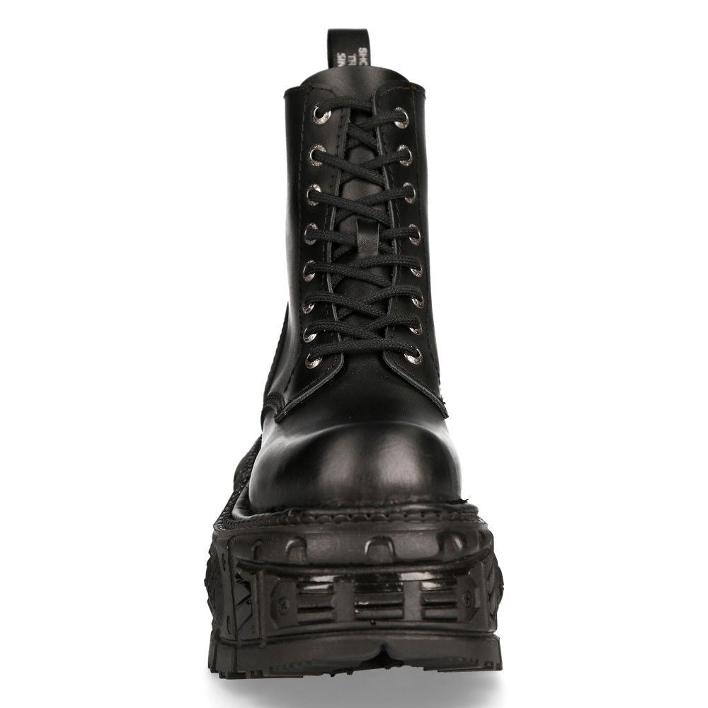 New Rock Unisex Military Techno Platform Boots- M-MILI084N-S5