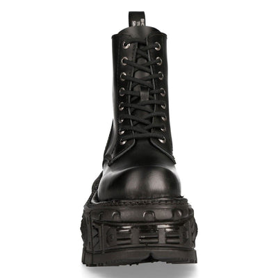 New Rock Unisex Military Techno Platform Boots- M-MILI084N-S5