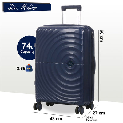 Expandable Hard Shell 8 Wheels Luggage Travel Cabin Suitcase Set
