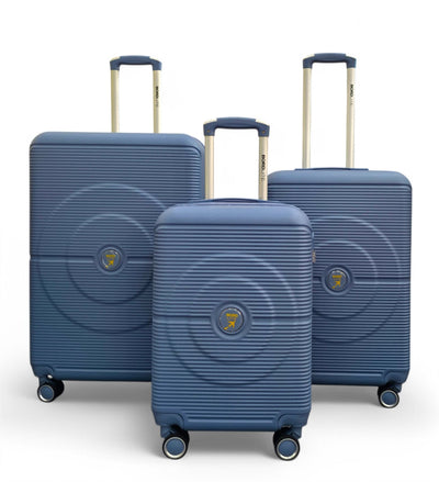 Robust ABS Hard Shell 8 Wheels Luggage Travel Holiday Cabin Suitcase Set