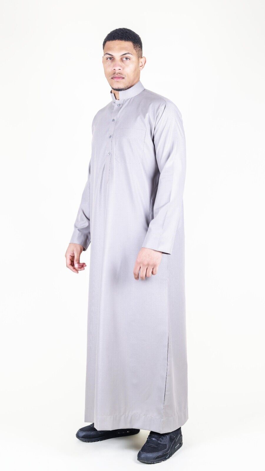 Mens Thobe Jubba Saudi Islamic Arabic Eid Cotton Kaftan Jubbah Umrah Robe