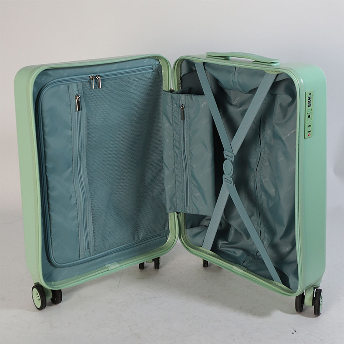 Hard Shell Cabin 44 x 22 x 38 cm TSA Secure Luggage Suitcase Suitable for Easyjet, Ryanair