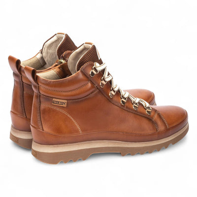 Pikolinos Women’s Brandy Brown Leather Ankle Trainers Boots - Vigo
