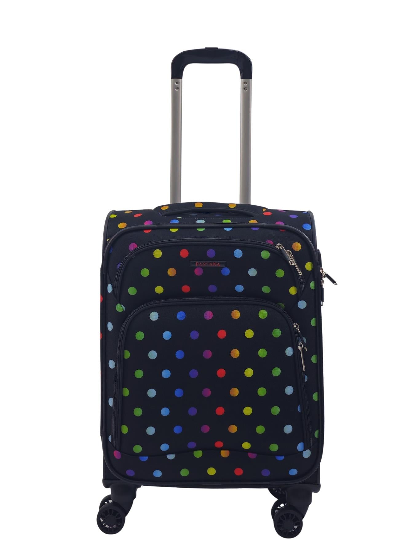 Lightweight Print Suitcases 8 Wheel Luggage Travel Soft Bags Set