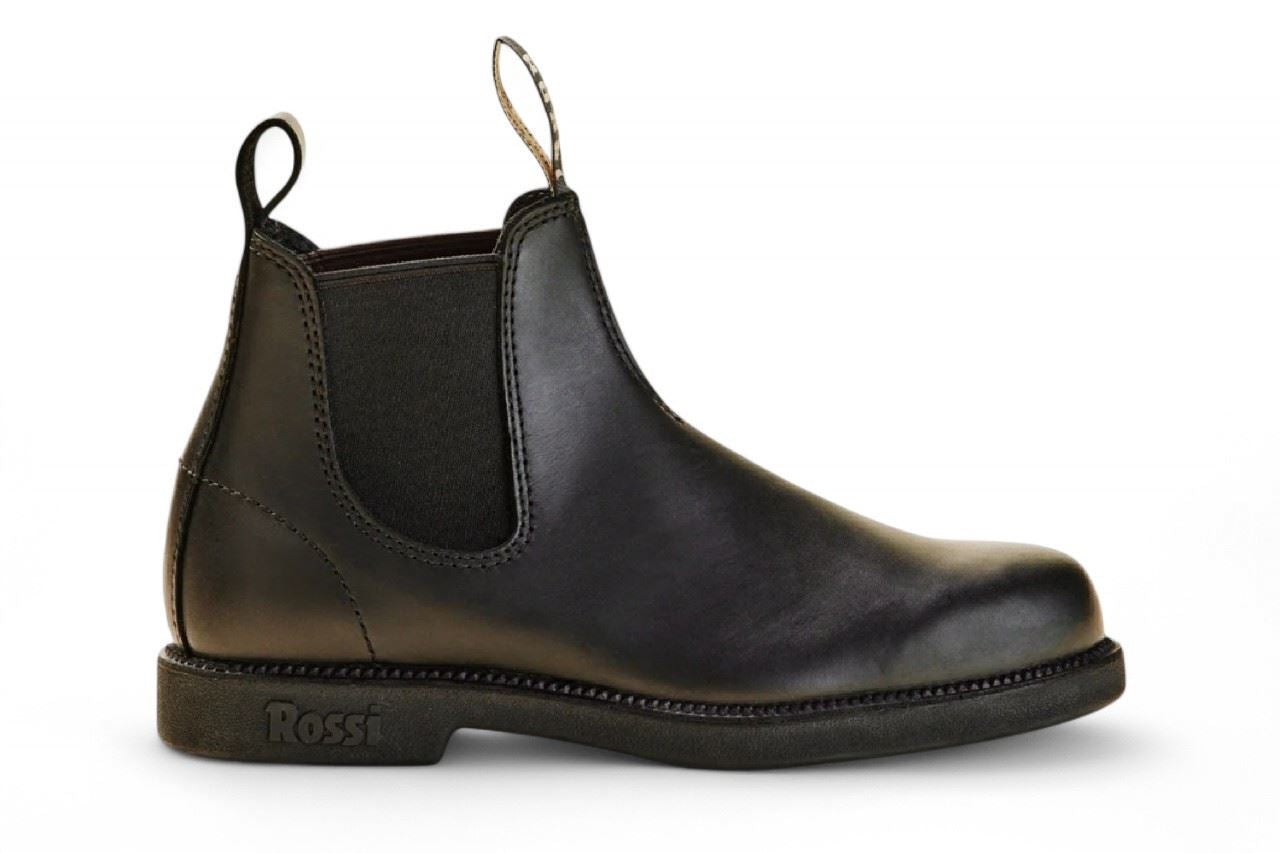 Rossi 607 Booma Black Leather Chelsea Boots