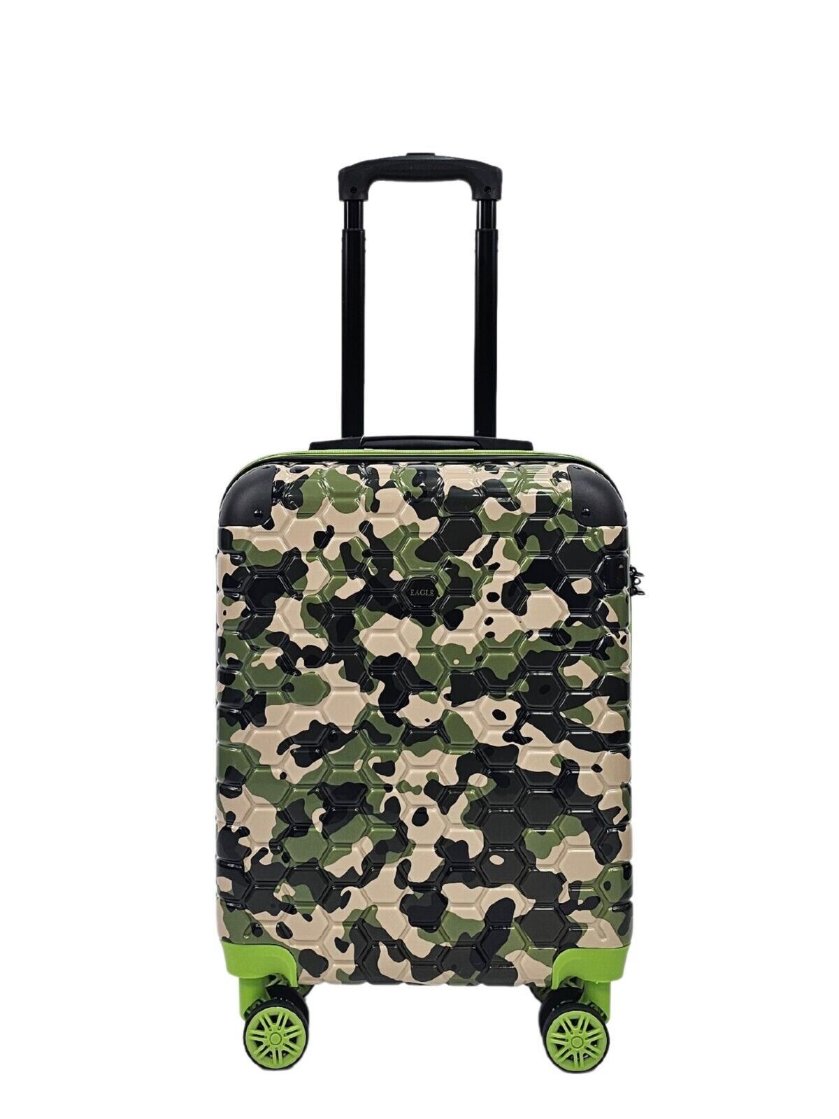 Hardshell Camo Robust ABS Suitcase Set