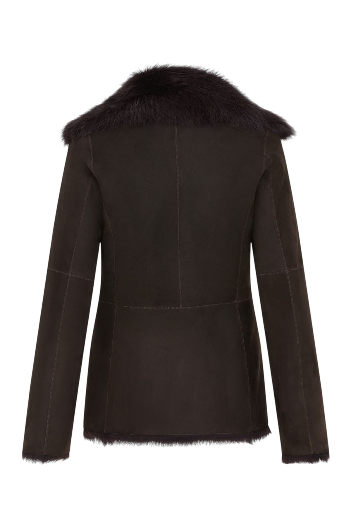 Women's Sheepskin Toscana Shearling Suede Leather Jacket - Noiré