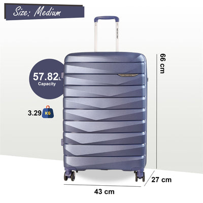 Strong Hard Shell TSA Suitcase Set 8 Wheel Cabin Luggage Holiday Travel Case