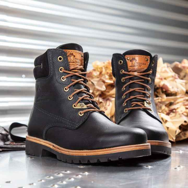 Panama Jack 03 C27 Mens Boots Black Waterproof Leather Laces Panama Jack 03 C27 Mens Boots Black Waterproof Leather Laces