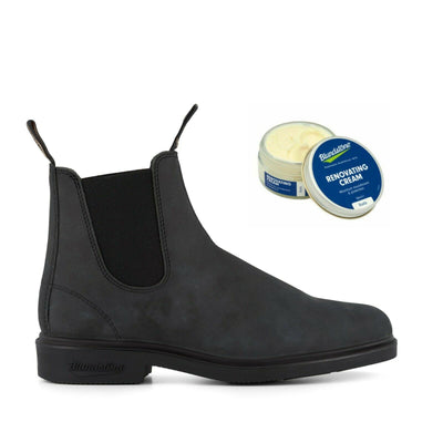 Blundstone #1308 Rustic Black Chelsea Boot with Cream